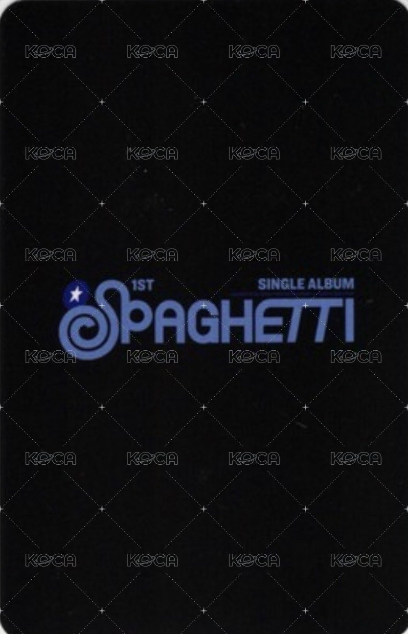 SPAGHETTI k4 單封預售 特典卡  背面