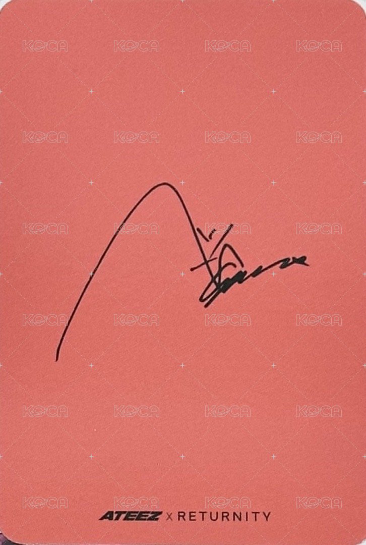 耳貼 代言卡 RETURNITY white ver. 背面