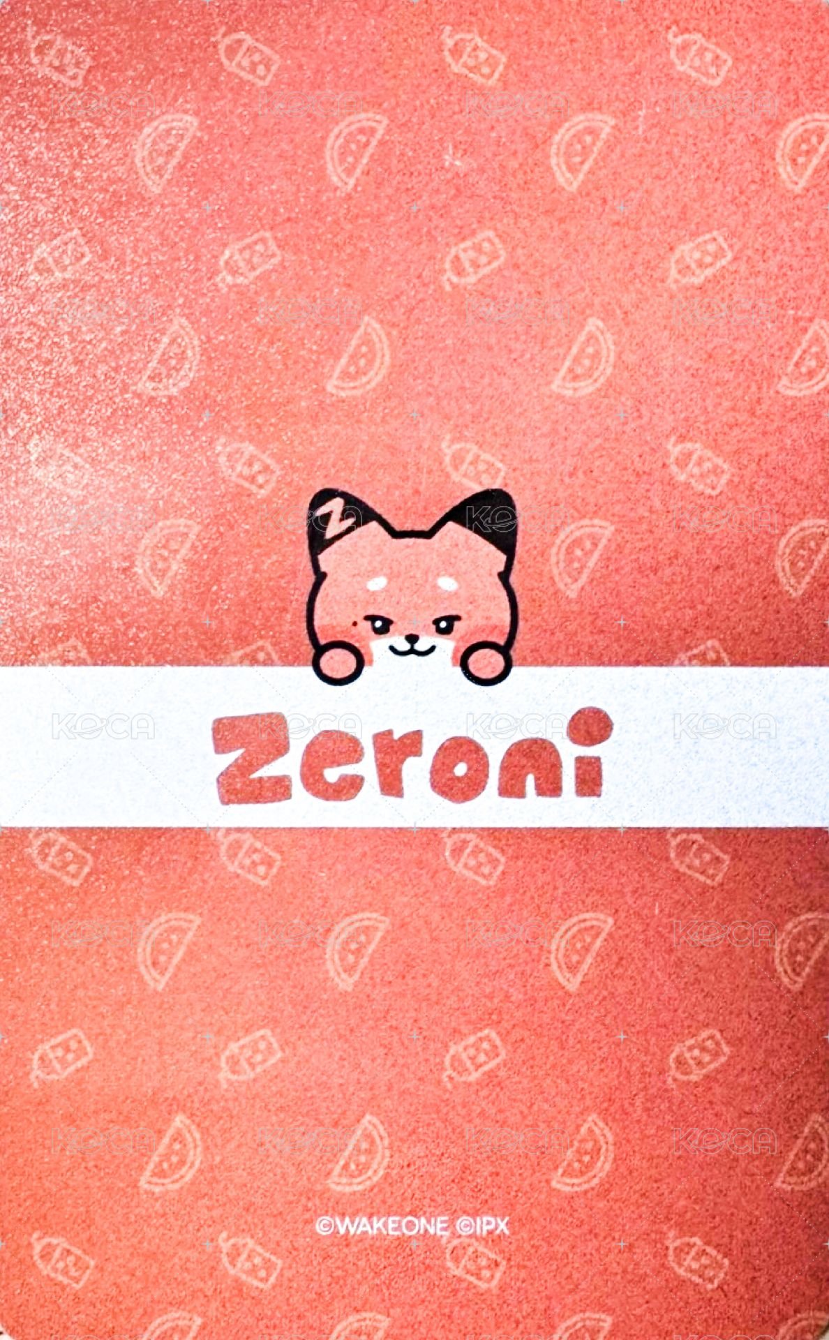 wvs zeroni 周邊卡 香氛隱藏款 背面