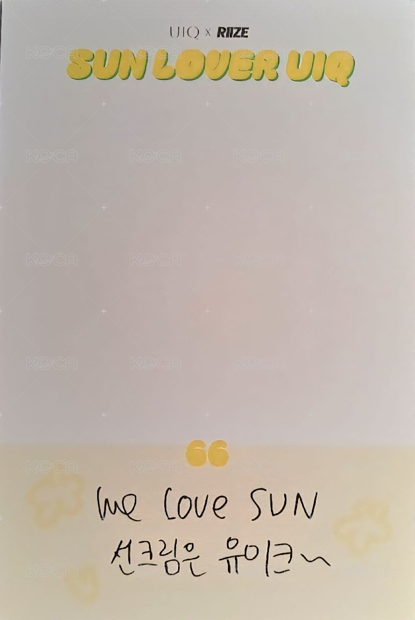 UIQ 明信片  背面