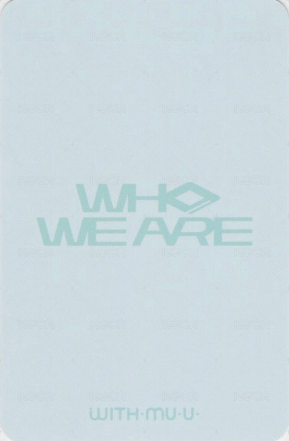 迷一 wm 線下 簽售卡  背面