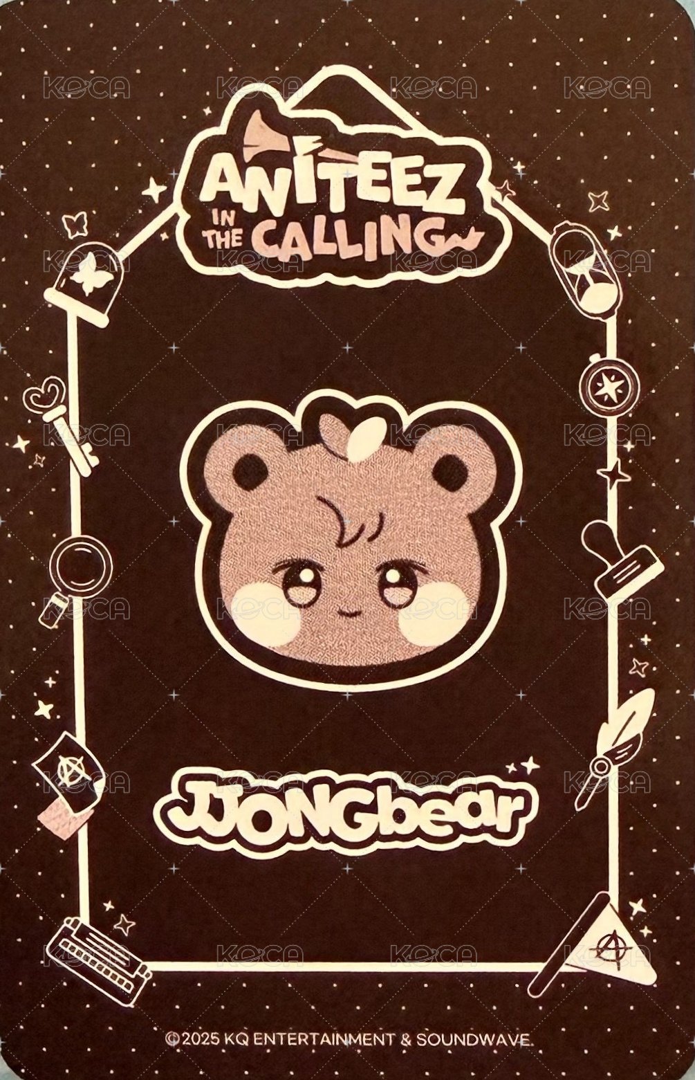 ANITEEZ IN THE CALLING 周邊卡 THE CALLING ANITEEZ PLUSH KEYRING 背面