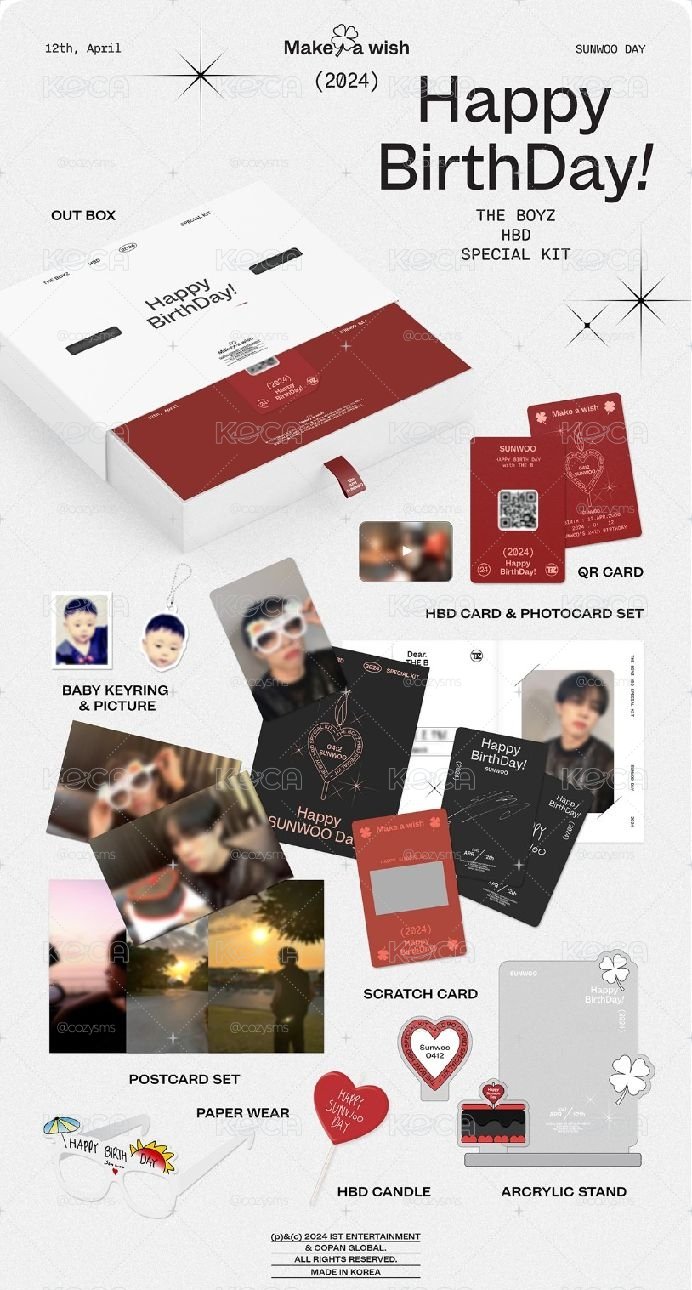 2024 THE BOYZ HBD SPECIAL KIT [SUNWOO DAY]
