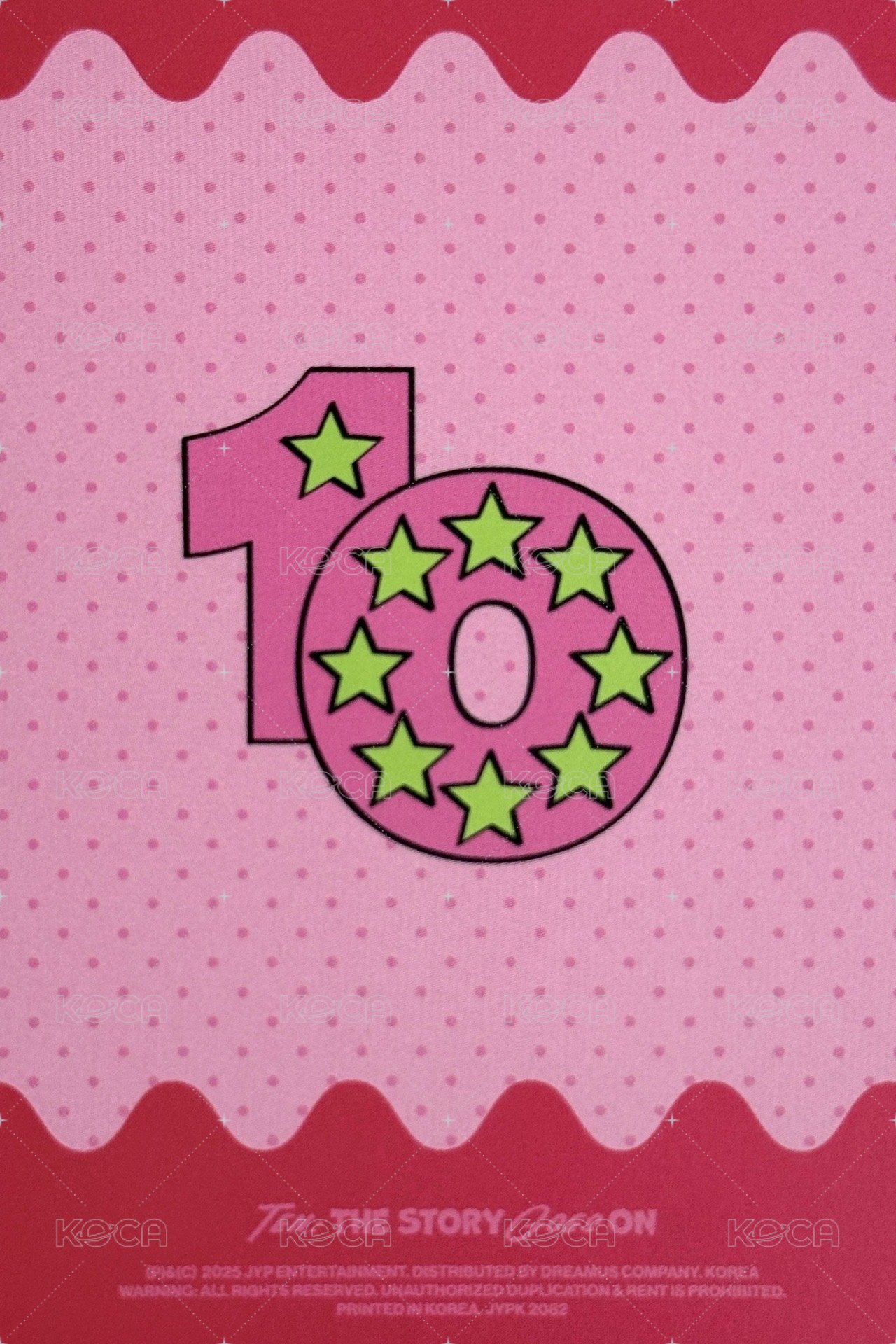 十週年特別專 專輯卡 Party Lovely ver. 背面