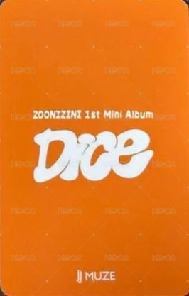 DICE jjmuze photo 1.0 簽售卡  背面