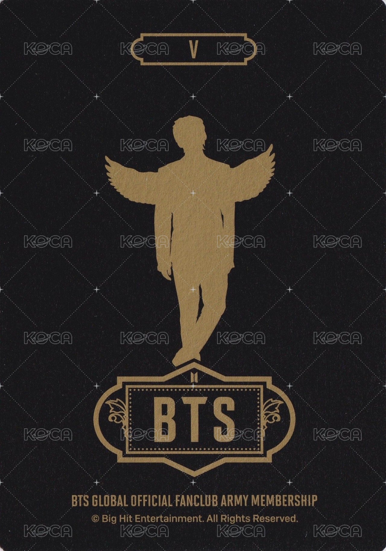 ARMY 會員禮卡 七期 背面