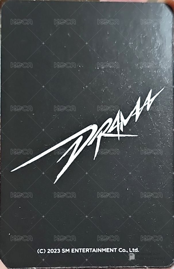 Drama 隨機卡 aespa 迷四 A版 背面