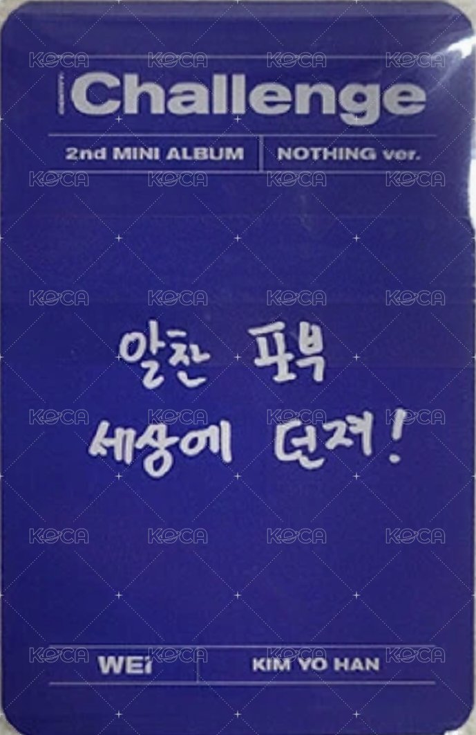 迷你二輯 專輯卡  背面