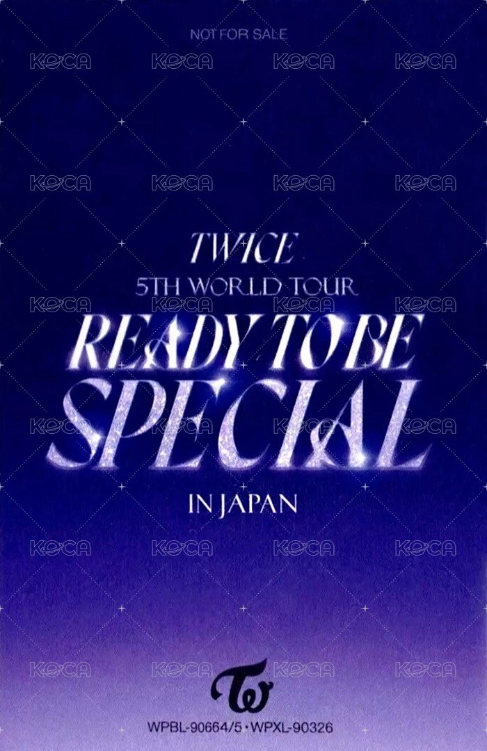 READY TO BE 演唱會 DVD / CD 卡 TWICE 五巡 藍光彩 背面