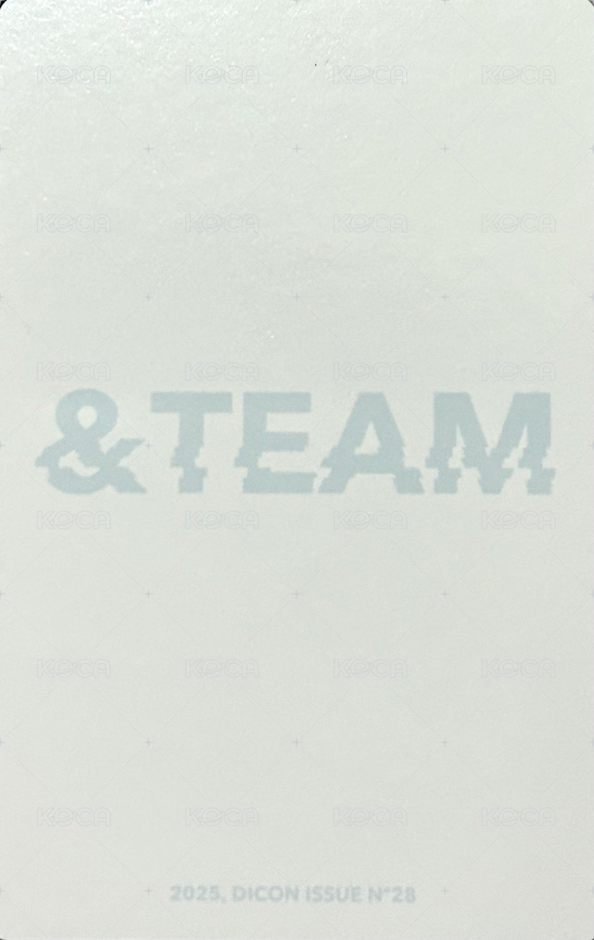 D社 雜誌卡 三人卡 K&EJ&Jo 背面