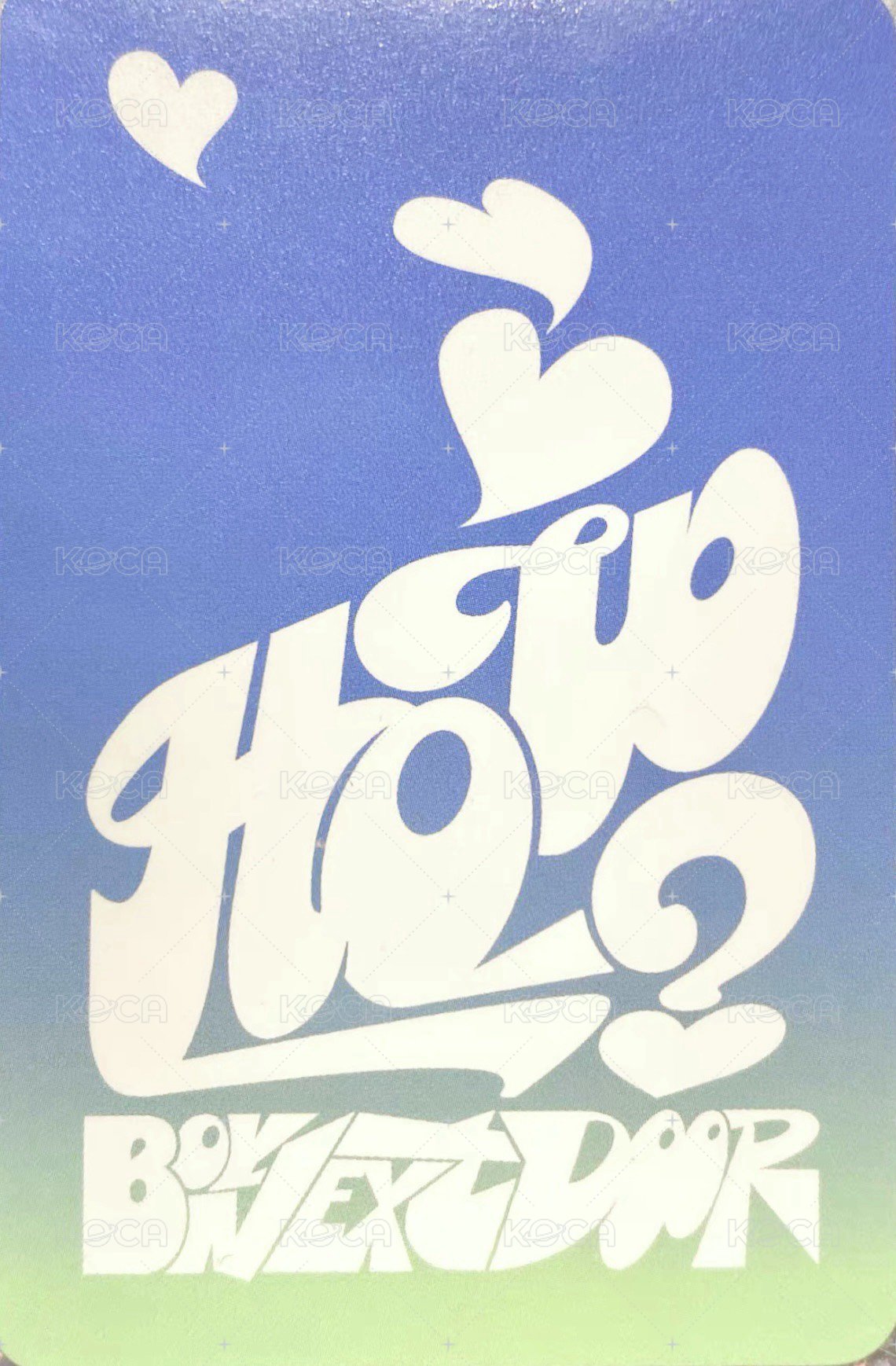 HOW? oy 特典卡 2 背面