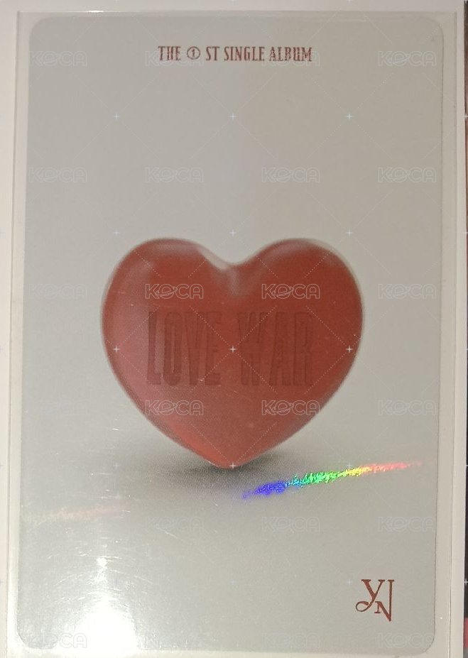 Love War 專輯卡 Limited ver. 背面