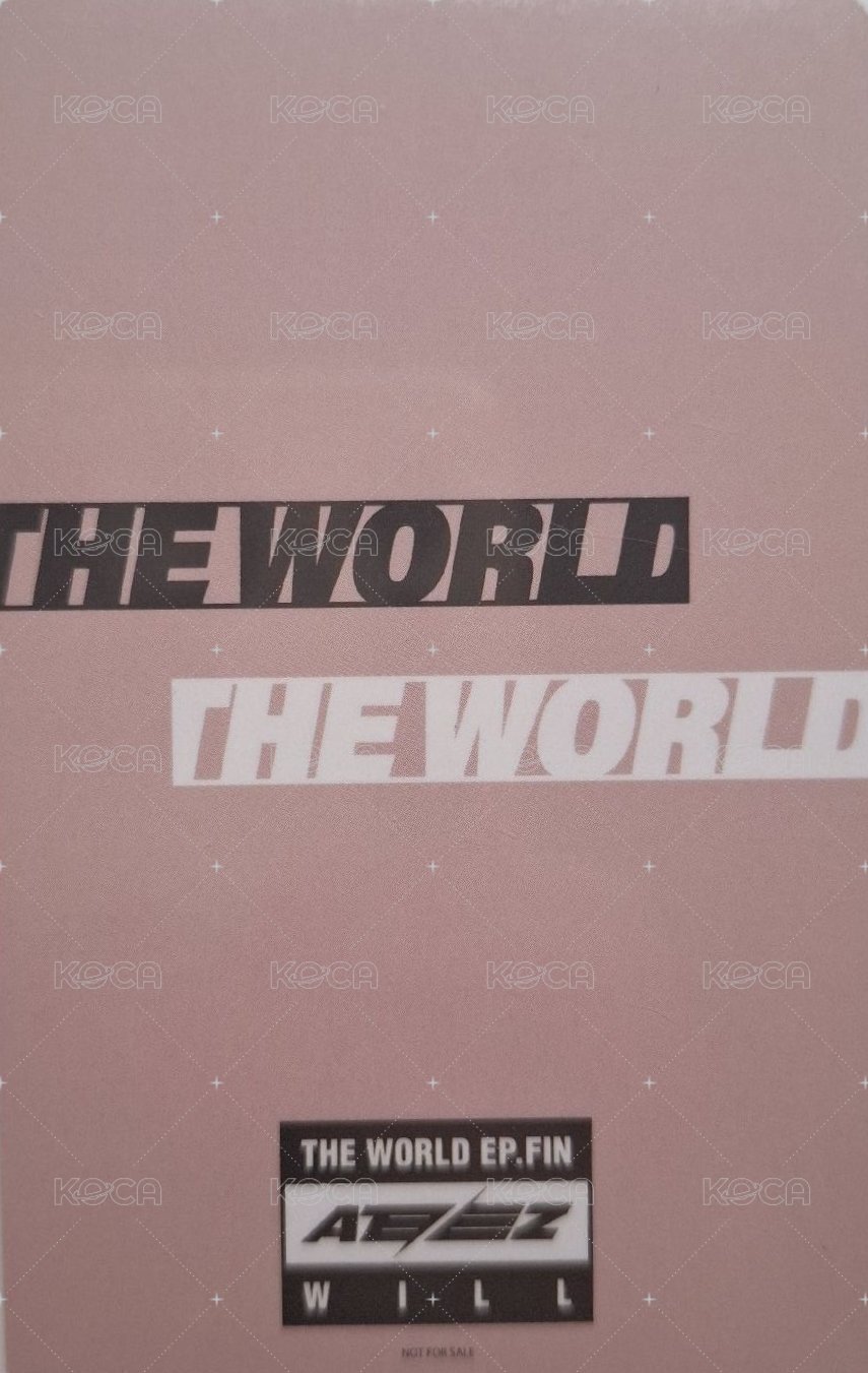 Will 塔店 特典卡  背面