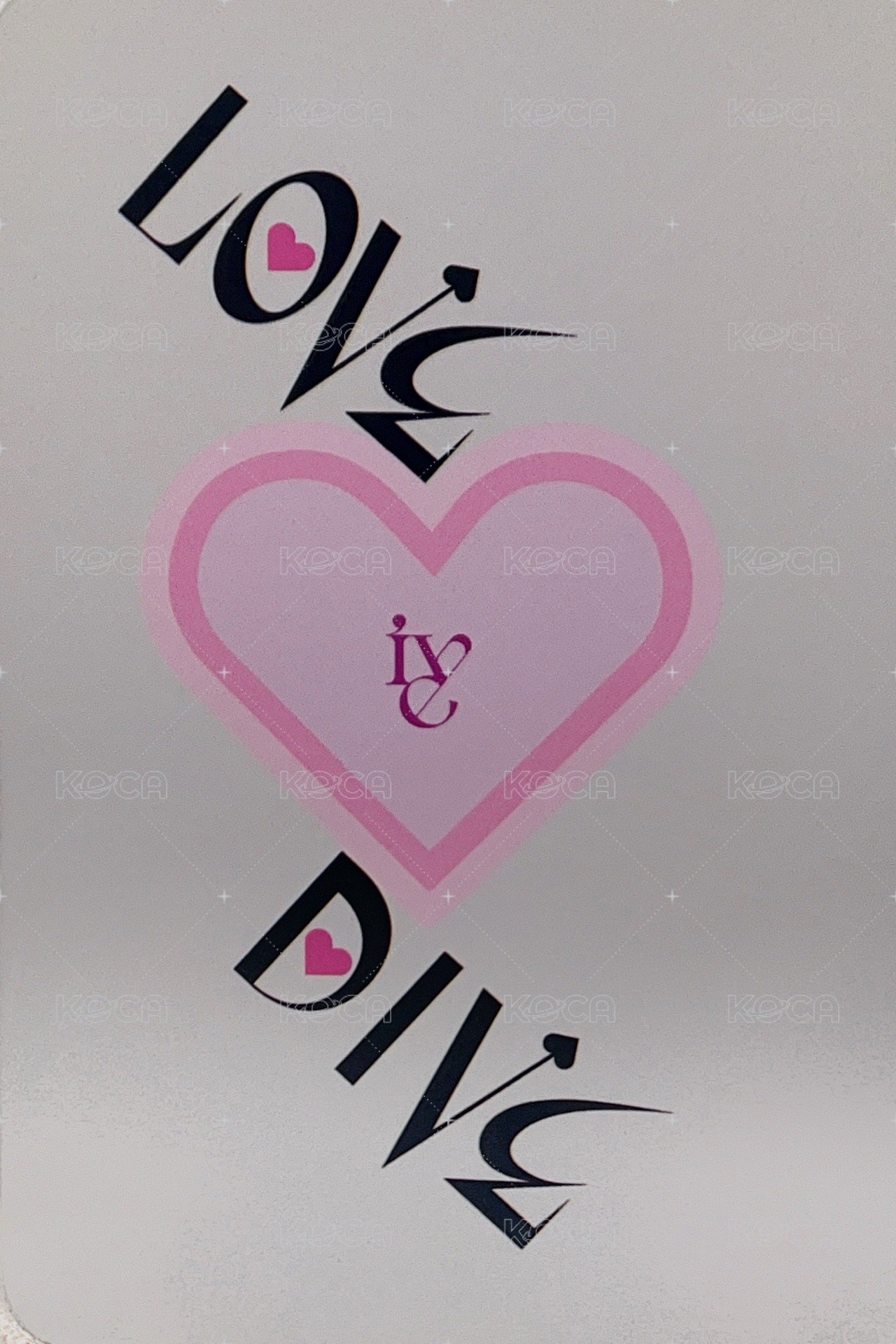 LOVE DIVE sw 簽售卡 4.0秋 背面