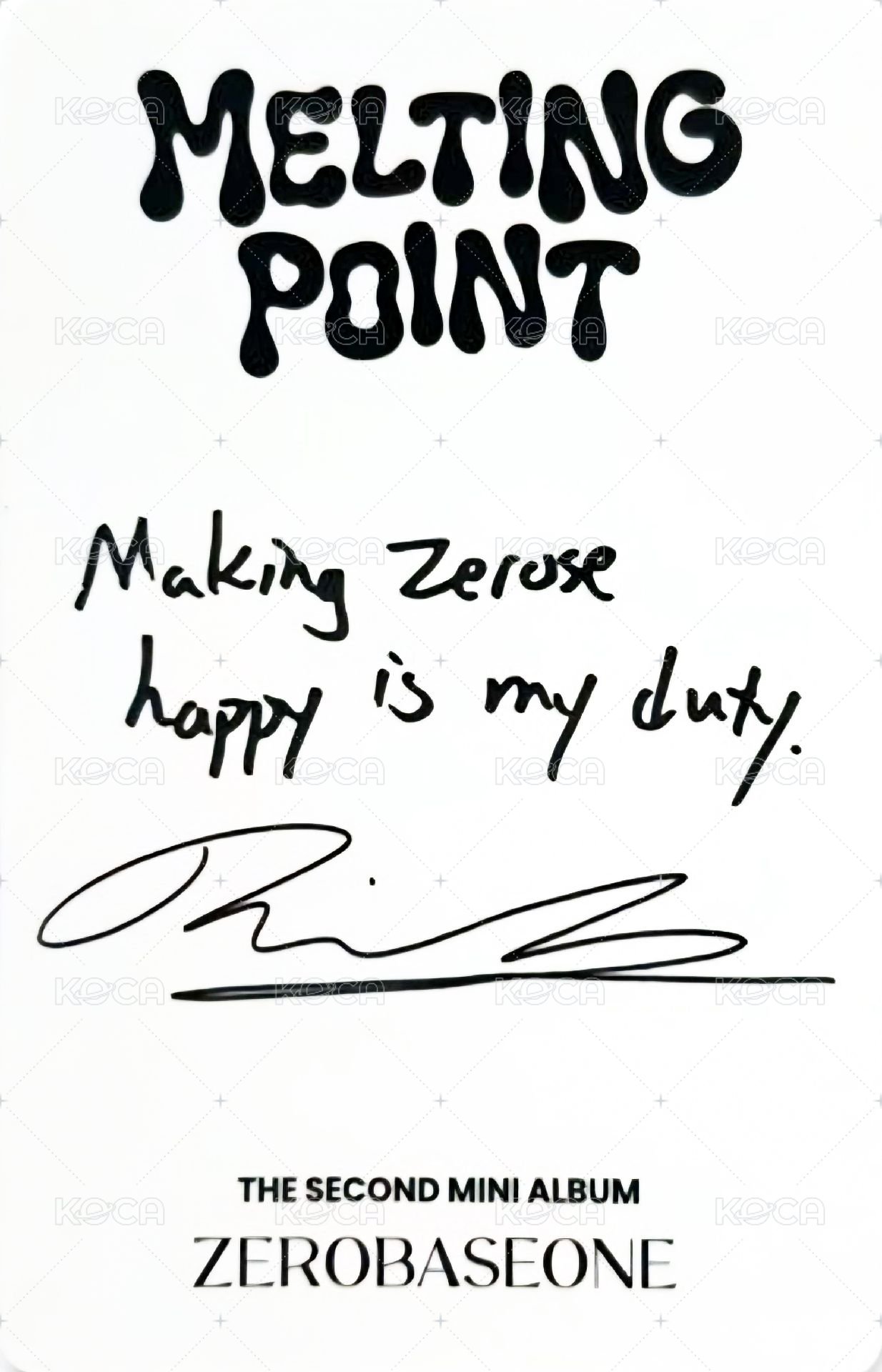 迷二 專輯卡 LOYALTY ver. 背面