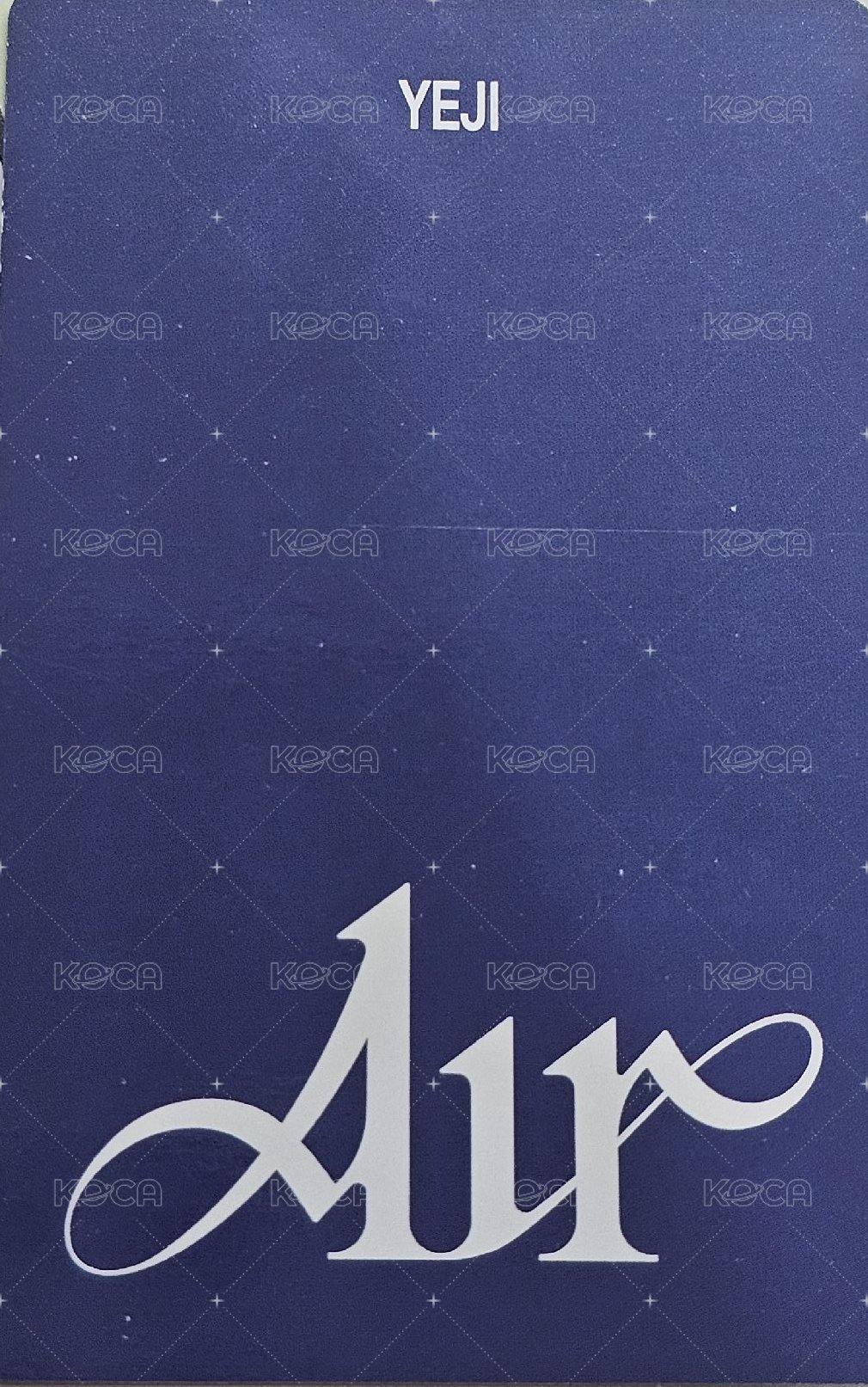 AIR 專輯卡 Poca album 電子專 B ver. 背面