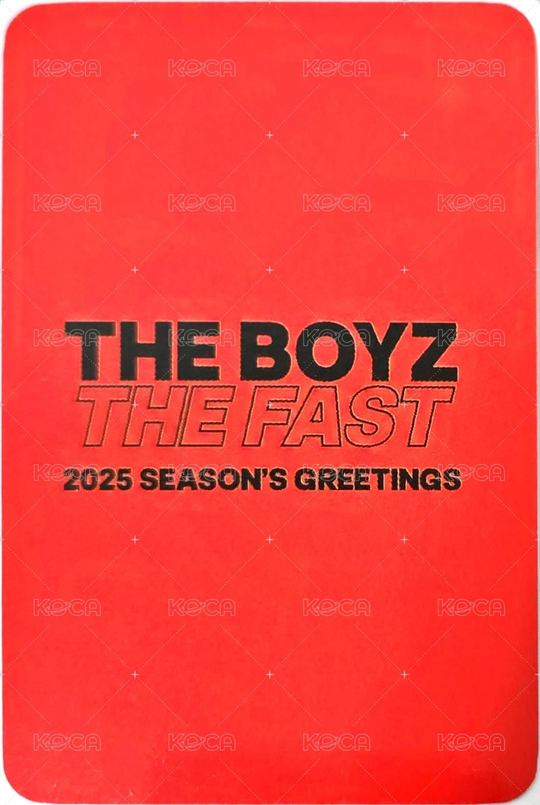 2025 SEASON’S GREETINGS  阿拉丁 特典卡  背面
