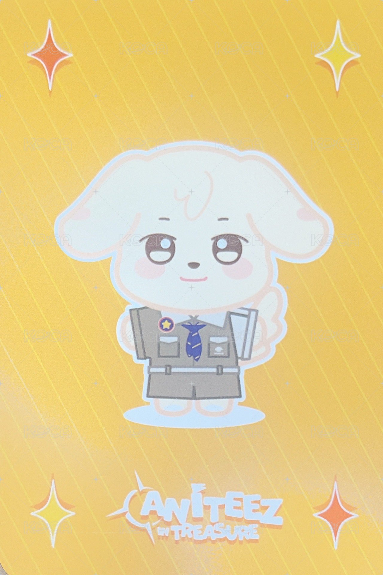 ANITEEZ IN TREASURE 周邊卡 GLITTER COASTER 背面