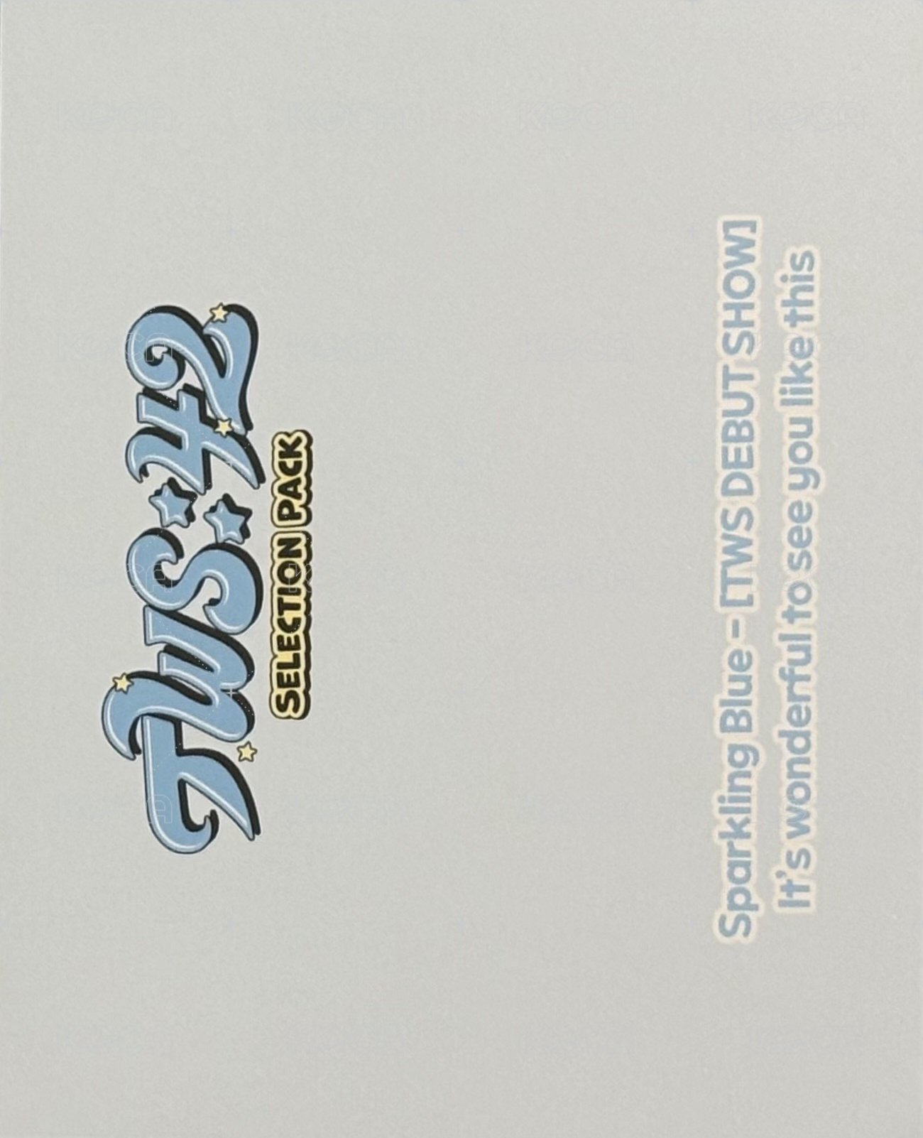 TWS:42 Selection Pack 周邊卡 團卡 背面