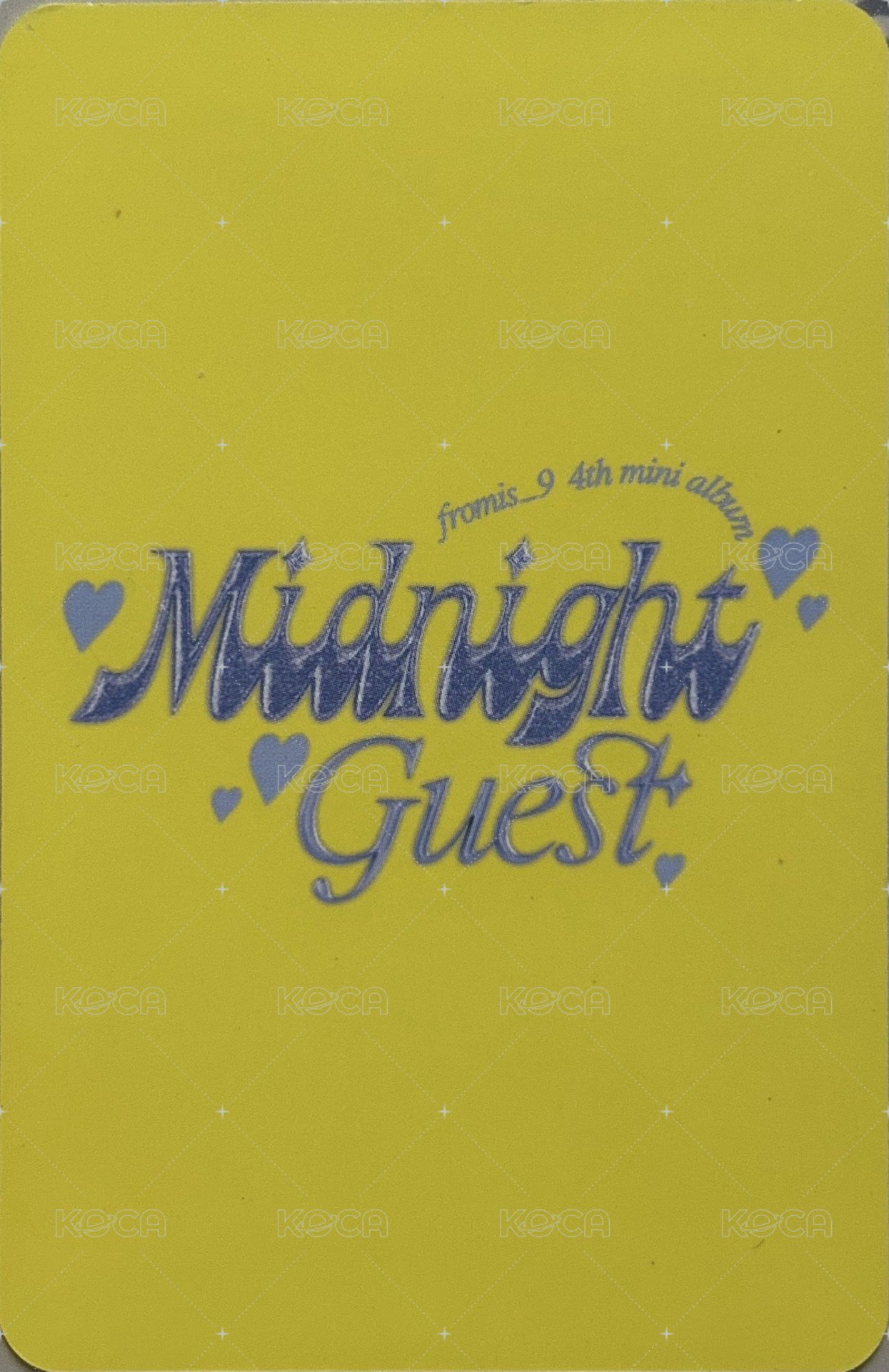 DM 專輯卡 After Midnight ver. 背面