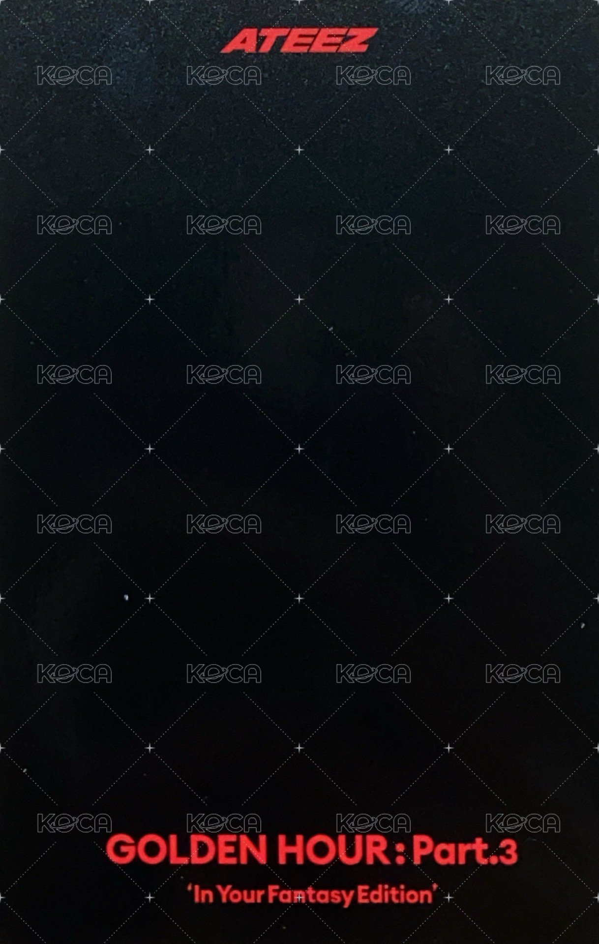 GOLDEN HOUR :  Part.3 In Your Fantasy 專輯卡 POCA BLACK ver. 背面