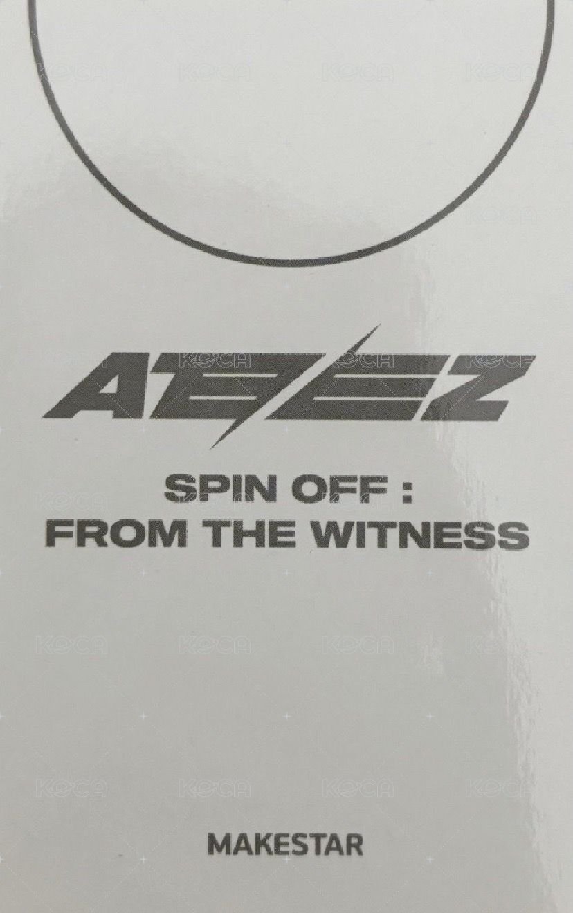 SPIN OFF : FROM THE WITNESS ms 5.0 線下 簽售卡  背面