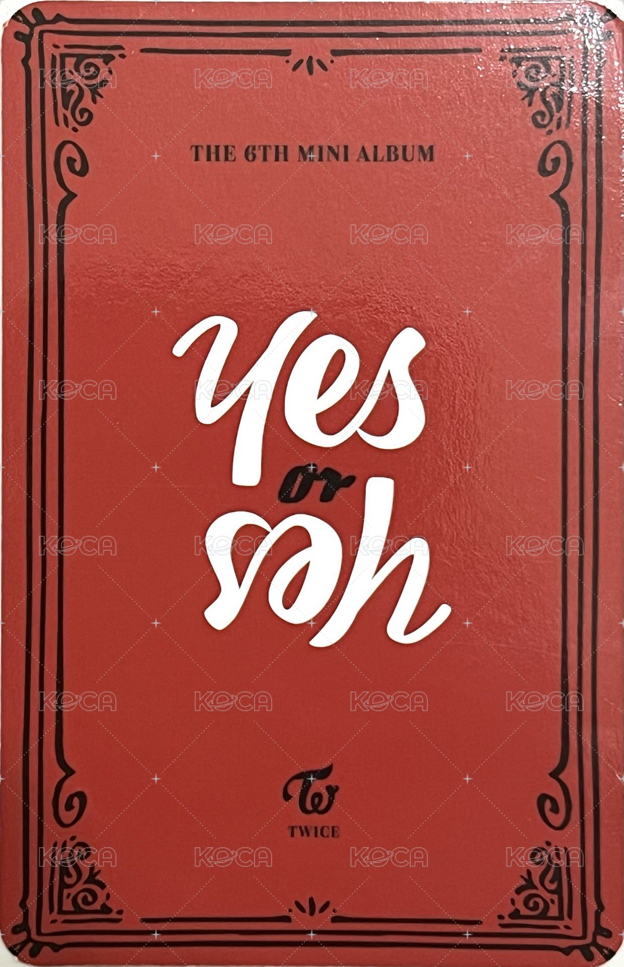 YES or YES 專輯卡  背面