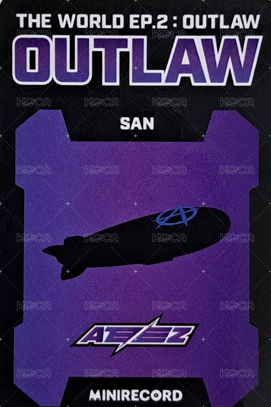Outlaw MINIRECORD 特典卡  背面