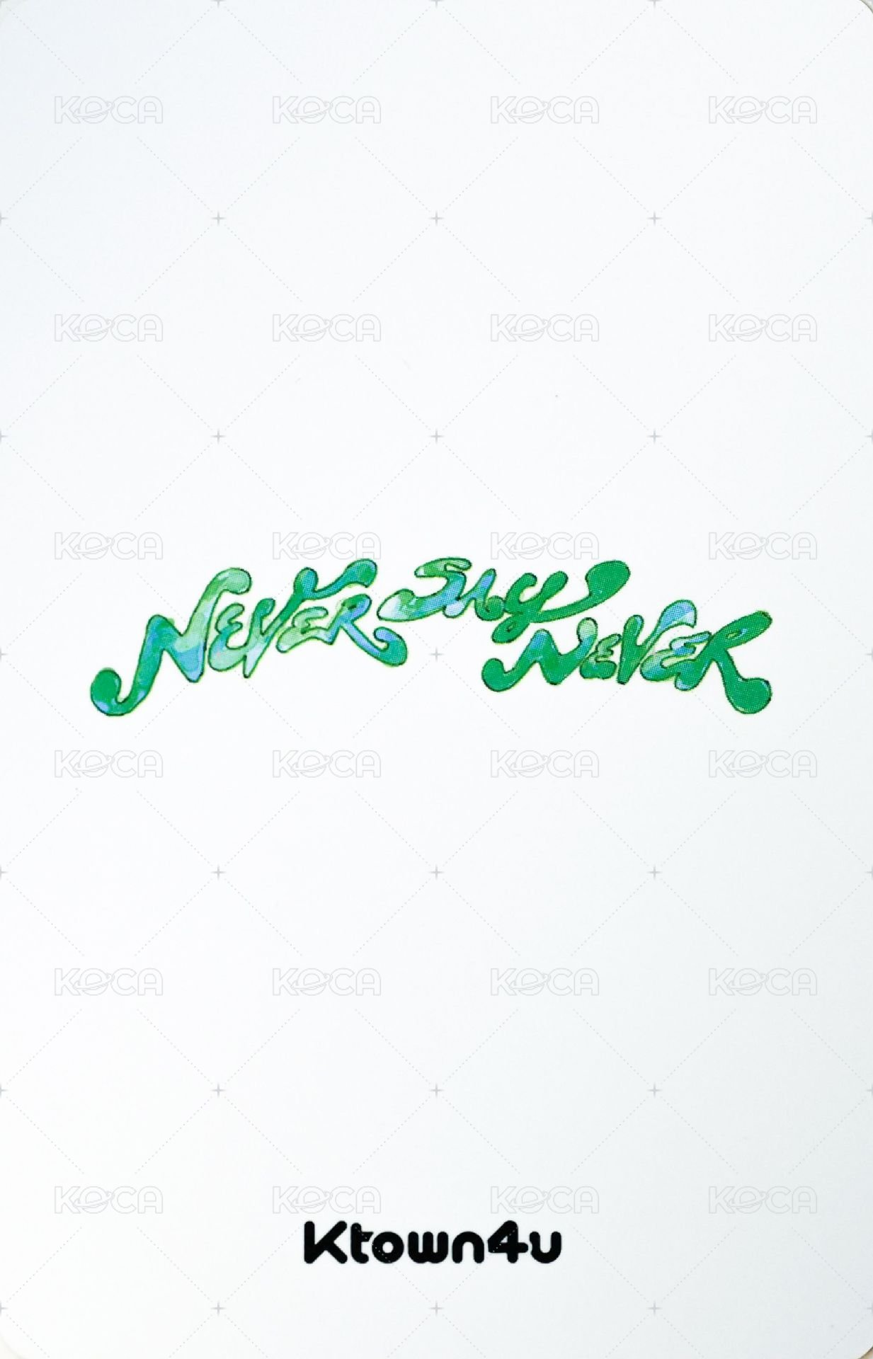 正規一 k4 特典卡 泡泡 ver. 背面