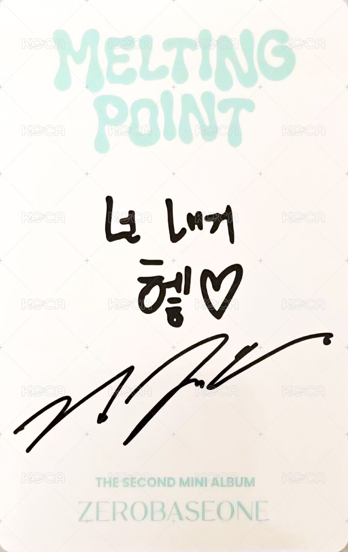 迷二 專輯卡 MYSTERY ver. 背面