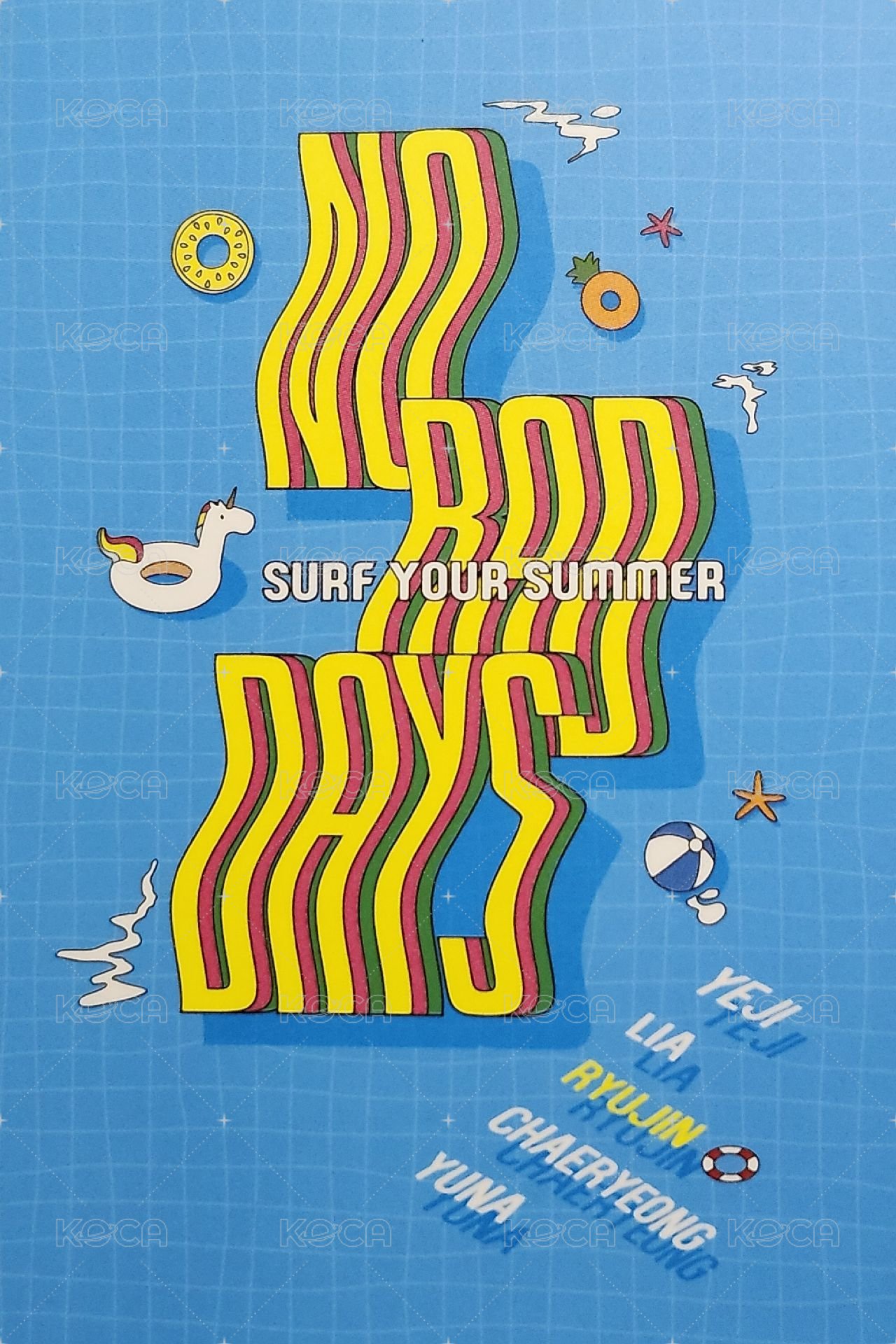 NO BAD DAYS 周邊卡 七月 背面