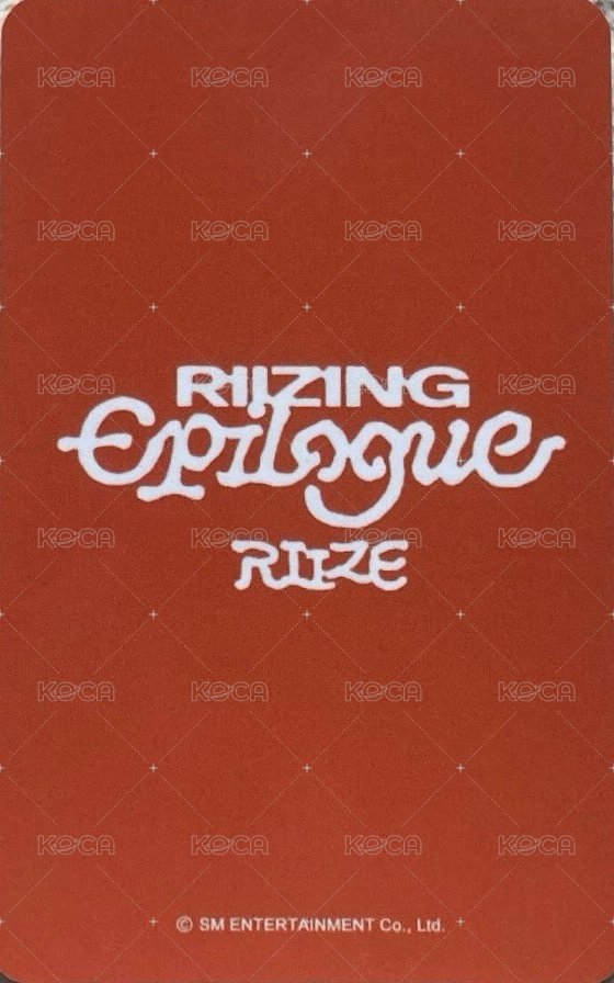RIIZING EP 環球 幸運卡  背面