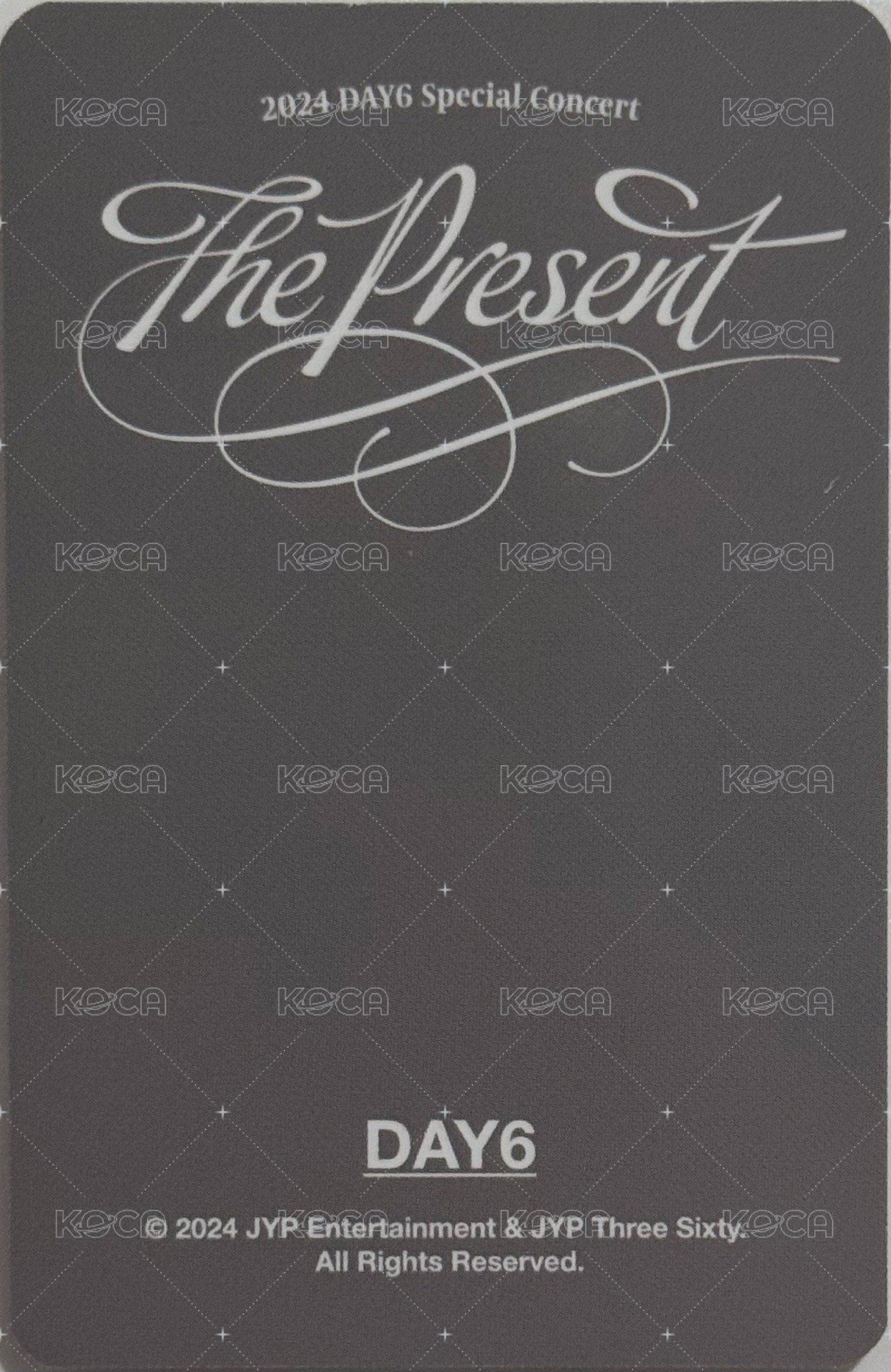 24聖誕控 外套 周邊卡 雙人卡 背面