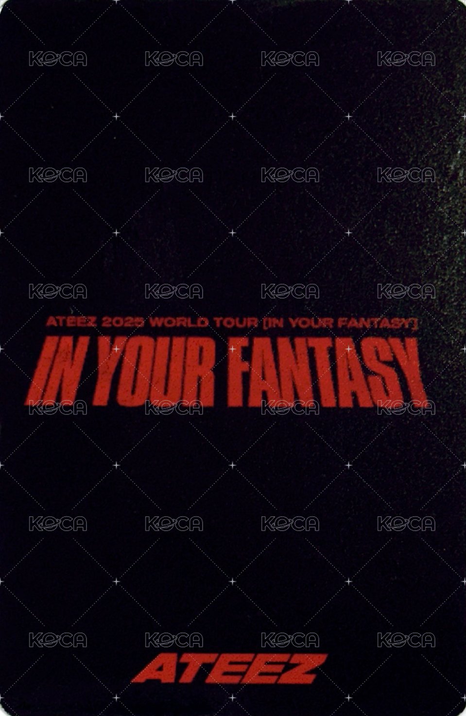 IN YOUR FANTASY 隨機卡 日本場周 背面