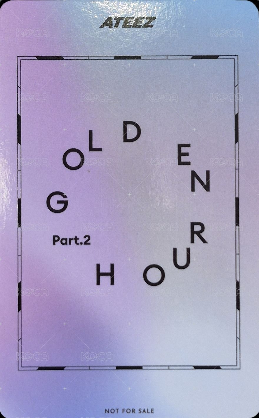 GH2 ATEEZ JP FC 特典卡  背面