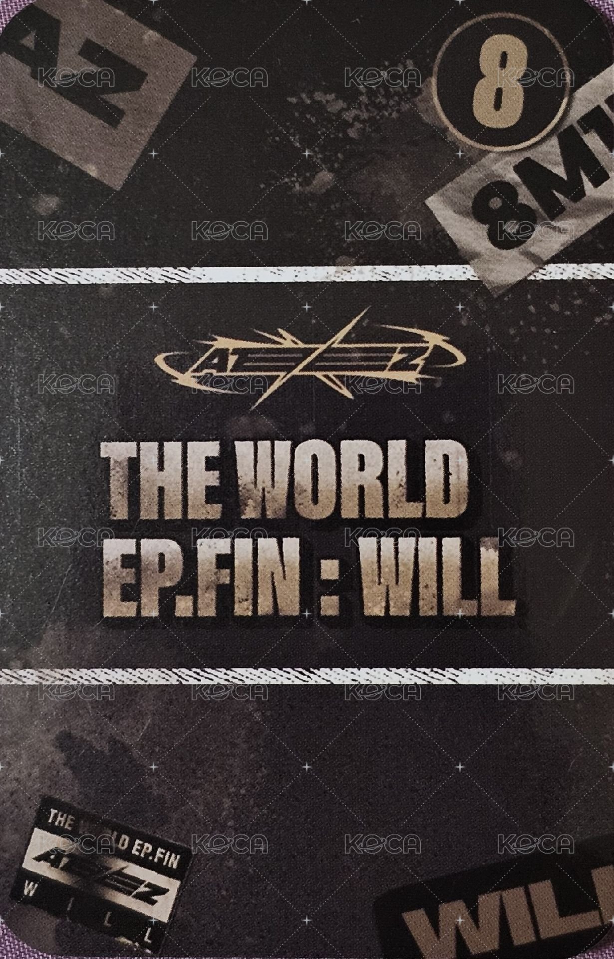 WILL TOKTOQ DIGIPAK 特典卡  背面