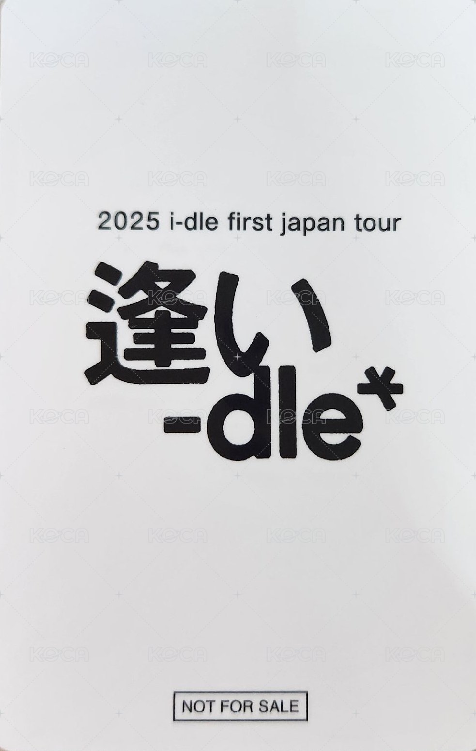 i-dle 抽選卡 忙內line 背面