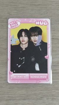 sungchan wonbin雙人卡 誠願摸臉臉