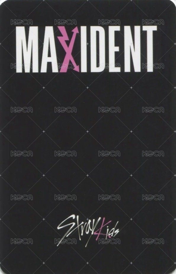MAXIDENT k4 特典卡  背面