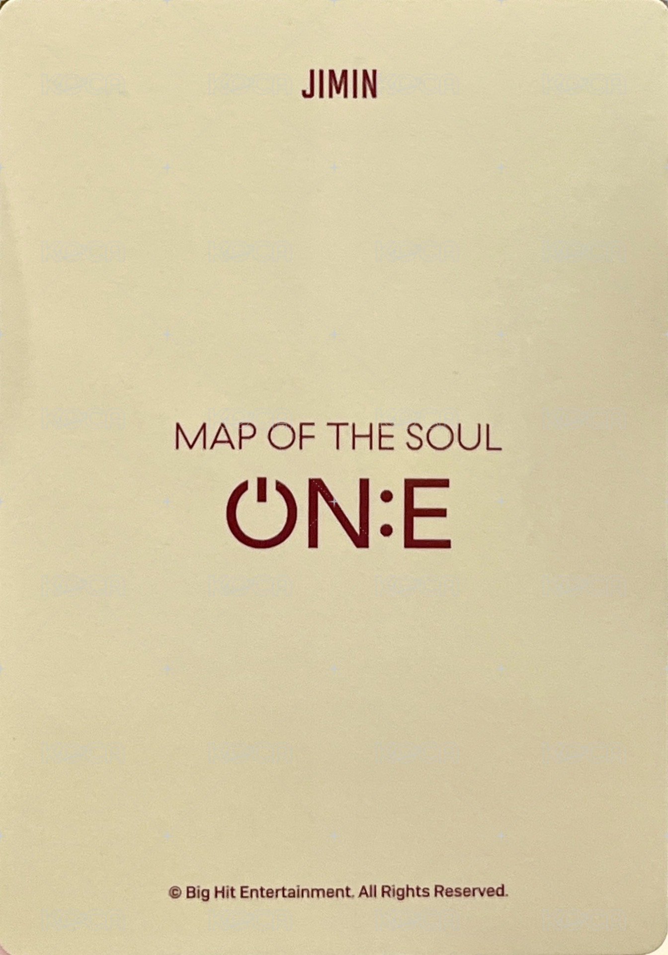 ON:E 周邊卡 後背包卡 背面