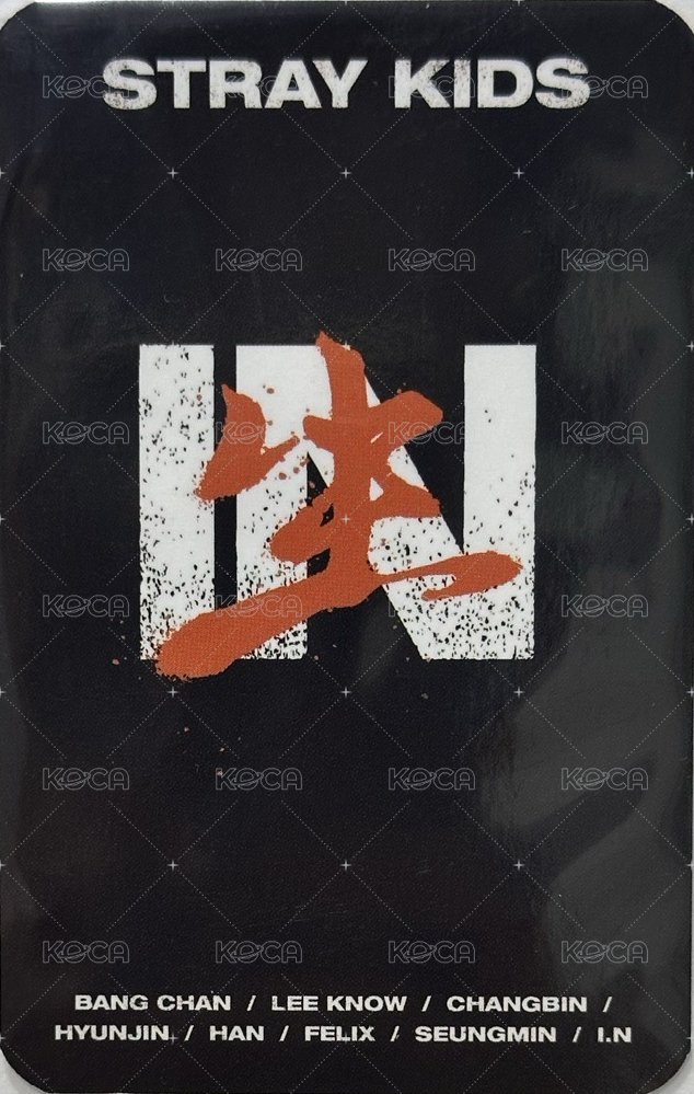 IN生 yzy 特典卡  背面