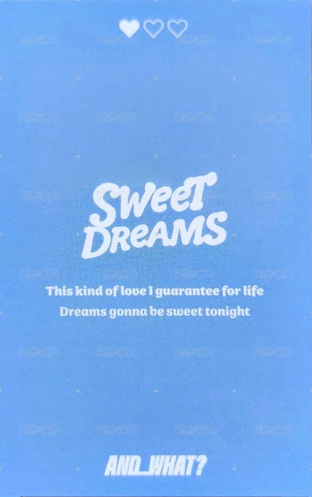 AND WHAT展覽 入場卡 / 場限卡 Week1 背面