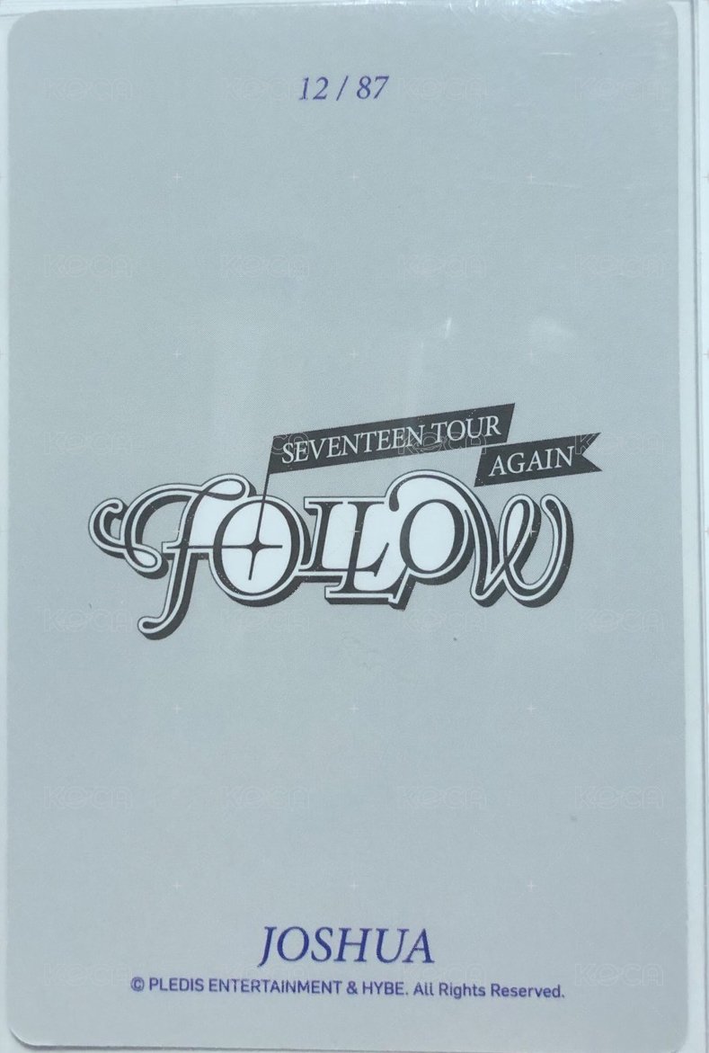 FOLLOW AGAIN 隨機卡 卡包卡 背面