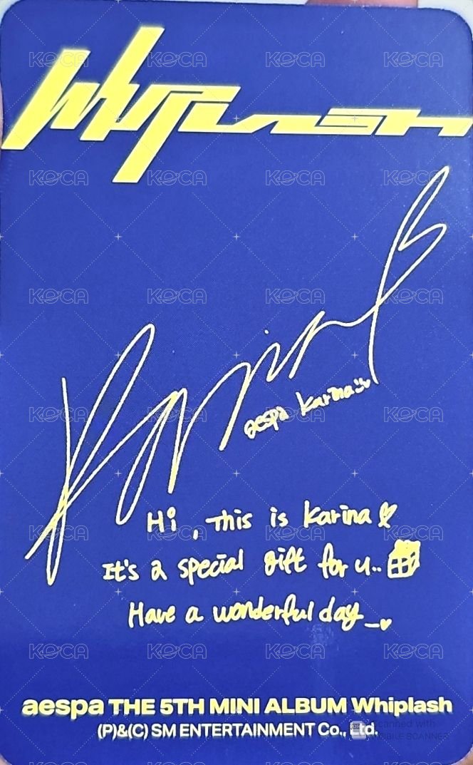 Whiplash 專輯卡 SGS專卡柚 背面