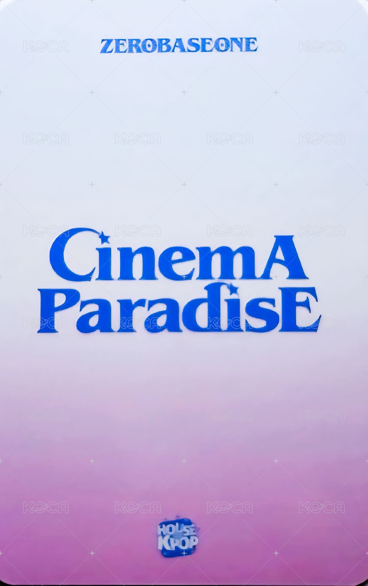 迷四 House Of Kpop 新加坡 簽售卡  背面