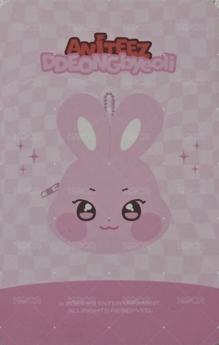 ANITEEZ IN ICE CITY 周邊卡 MINI POUCH 背面