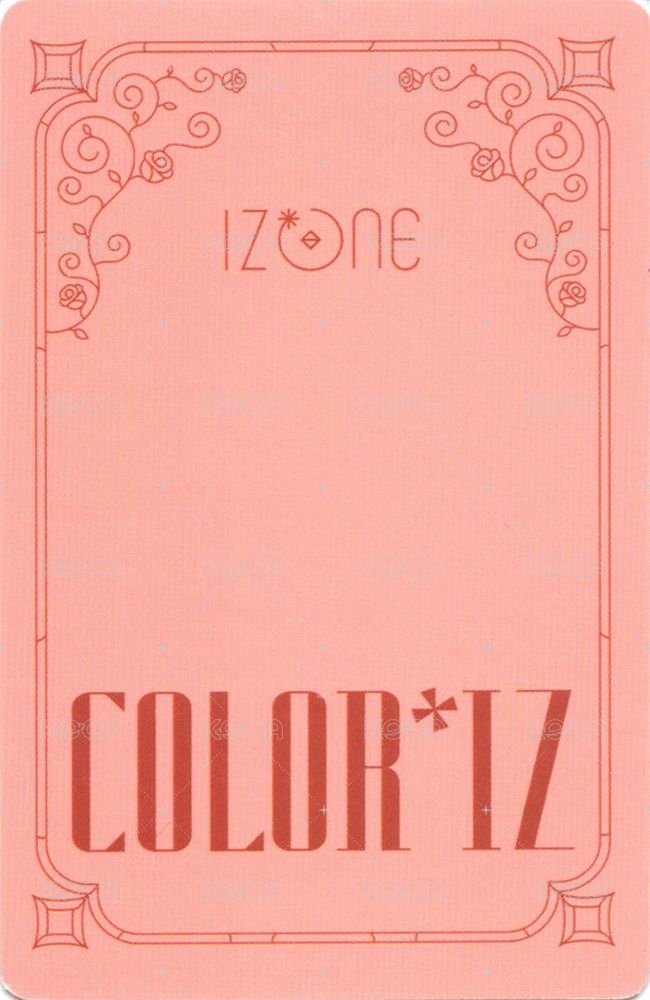 COLOR*IZ 專輯卡 智能專卡 背面