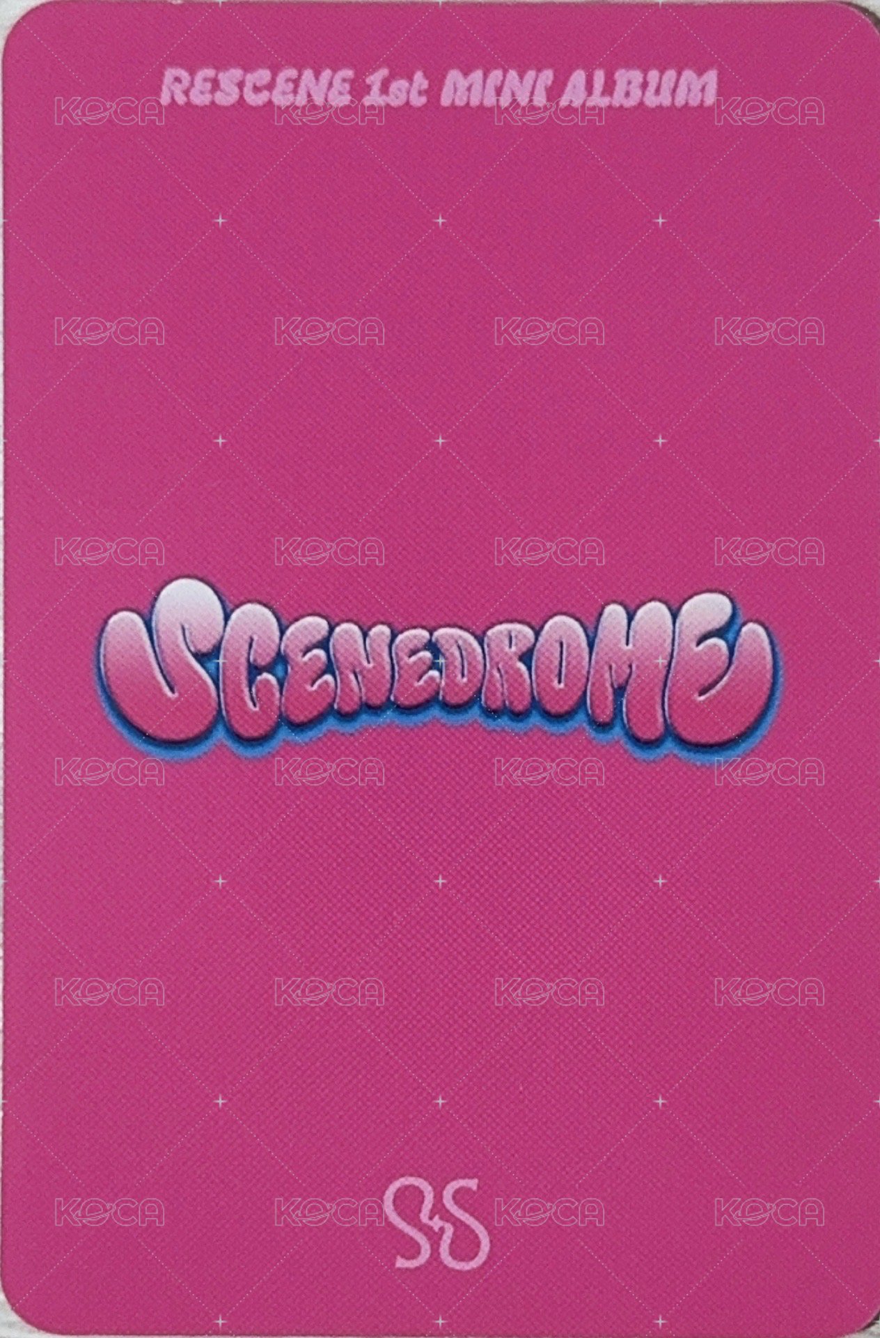 SCENEDROME 專輯卡 PB版ver1 背面