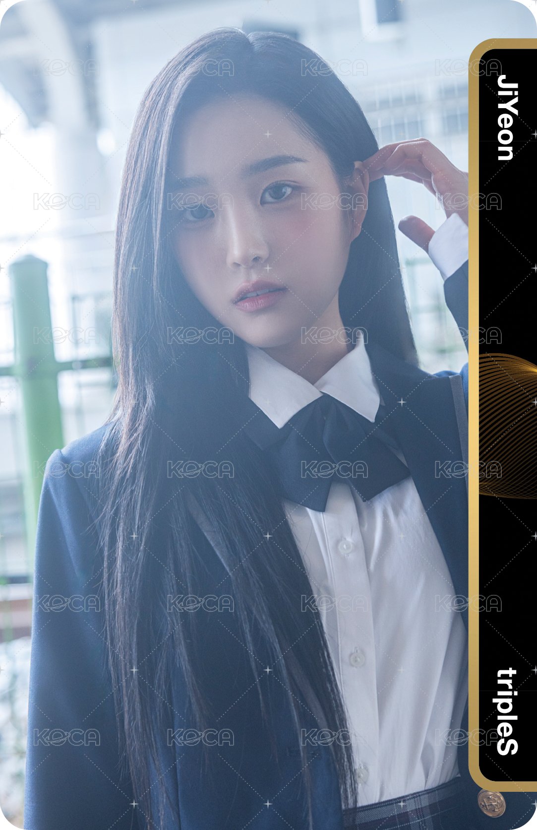 <ASSEMBLE25> 專輯卡 JiYeon 校服OMA 正面