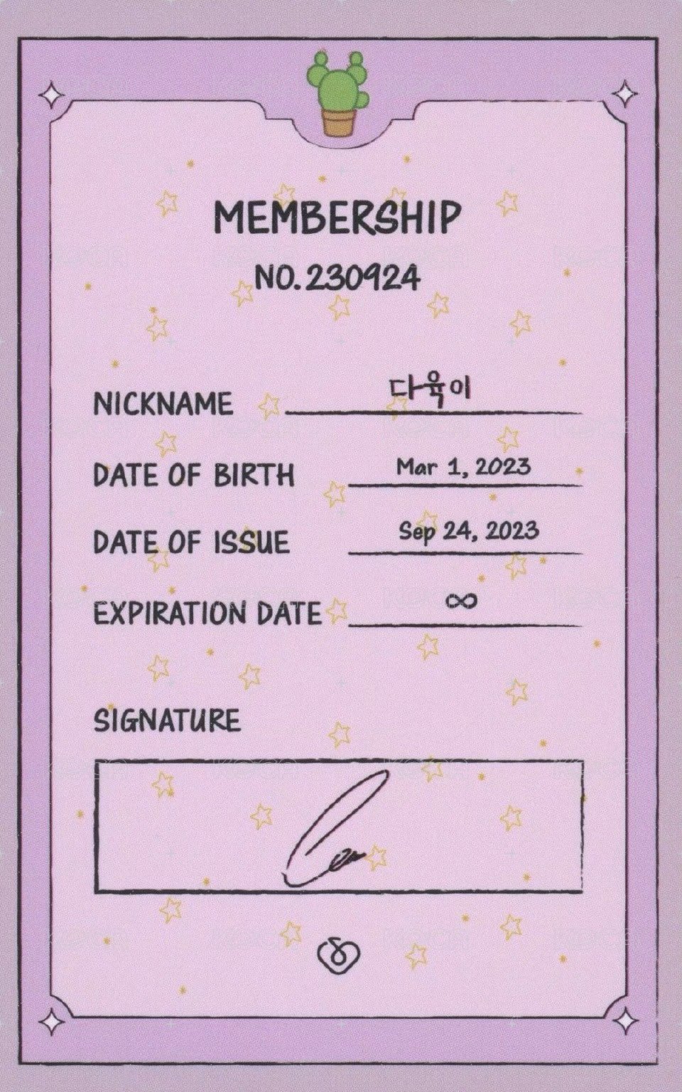 15週年FC 入場卡 / 場限卡 娃娃ID卡 背面